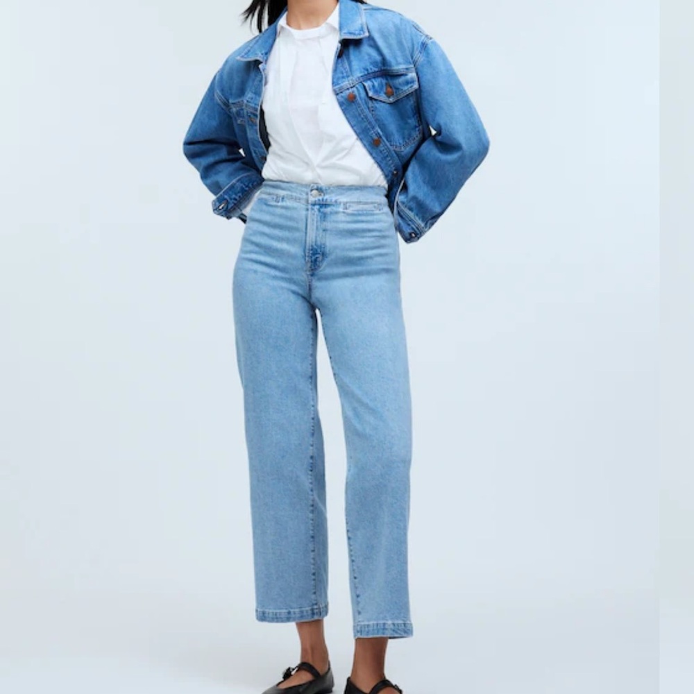 MADEWELL Emmett Wide Leg Crop Jeans